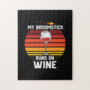 Halloween mein Broomstick läuft am Geburtstag im W Puzzle
