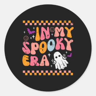 Halloween Meine Spooky Era Retro Kostüm Groovy Men Runder Aufkleber