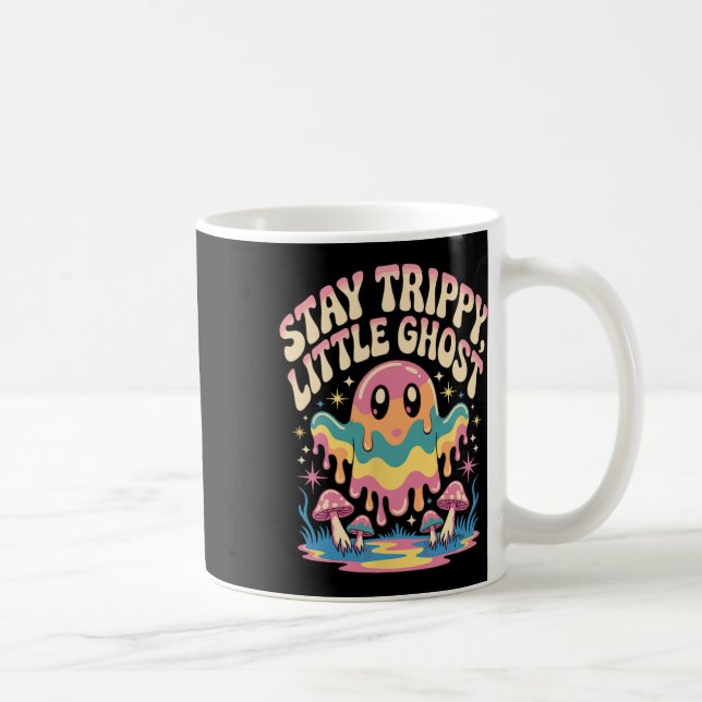 Halloween Melting Ghost Mushroom Patch Kaffeetasse (Rechts)