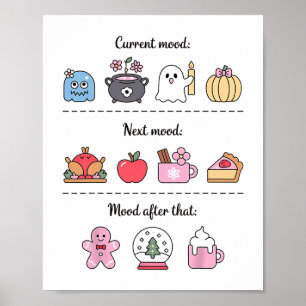 Halloween Meme Aktuelle Stimmung Thanksgiving Weih Poster