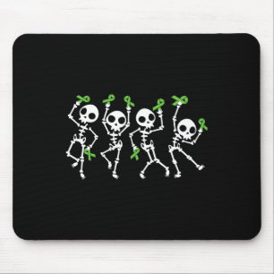 Halloween Mental Health Awareness Skelett Women m Mousepad
