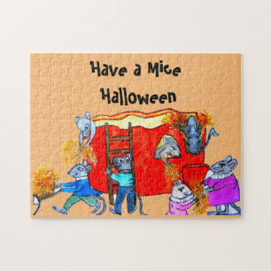 HALLOWEEN MICE CLEAN DER PUMPKIN PUZZLE