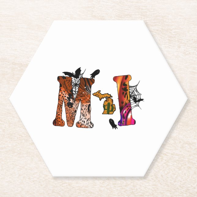 Halloween Michigan Untersetzer (Vorderseite)