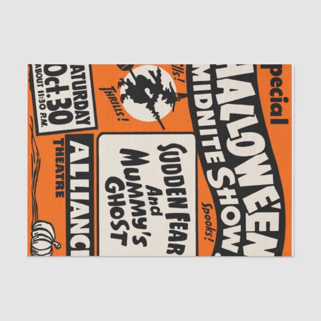 Halloween Midnite Show Seidenpapier (Vorderseite)