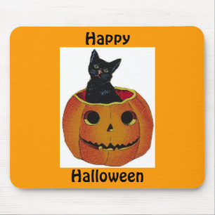 Halloween-Miezekatze-Mausunterlage Mousepad