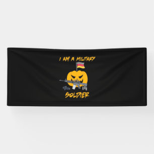Halloween Militärsoldat Banner