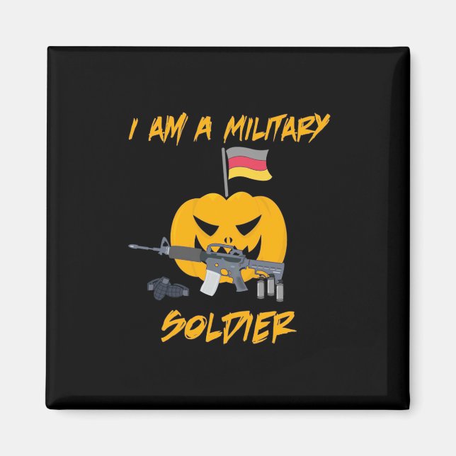 Halloween Militärsoldat Magnet (Vorne)