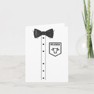 Halloween Milkman Pocket Funny Milk Kostüm Unifor Karte