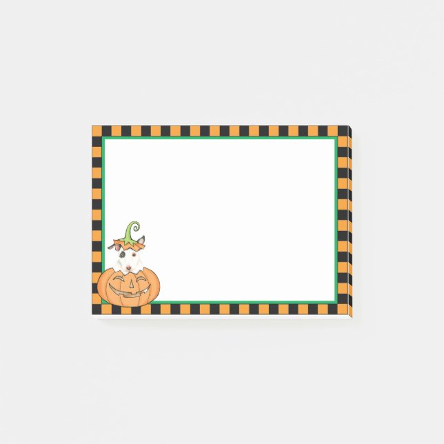 Halloween Mini Bull Terrier Post-it Notes Post-it Klebezettel (Vorderseite)