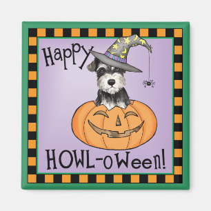 Halloween Miniature Schnauzer Magnet