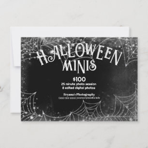 Halloween Minis Spinnennetze Fotografie Bilder Einladung