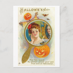 Halloween Mirror Postkarte