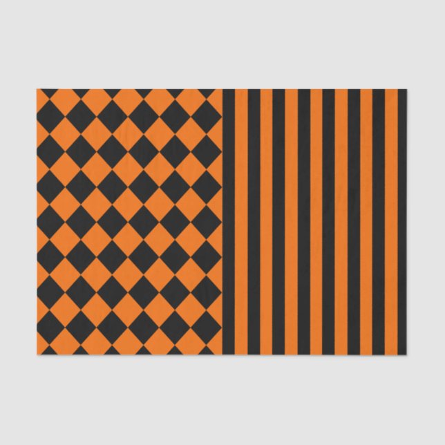 Halloween-Mischungsmuster Seidenpapier (Vorderseite)