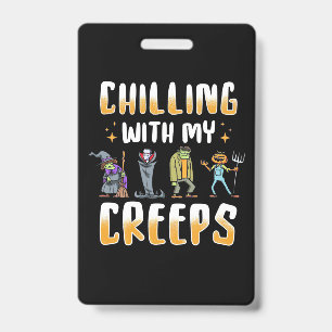 Halloween mit Creeps Gruseln Ausweis