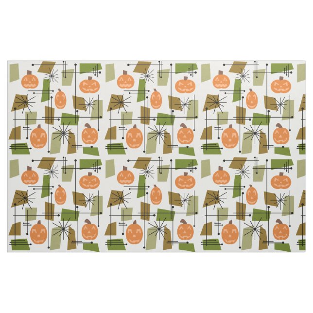 Halloween Mitte Jahrhundert Moderne Stoff (Fat Quarter (45,7 x 55,9 cm))