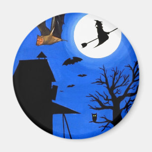 Halloween Mitternacht Magnet