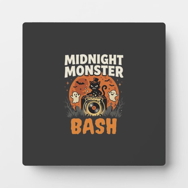 Halloween Mitternacht Monster Bash Fotoplatte (Vorderseite)