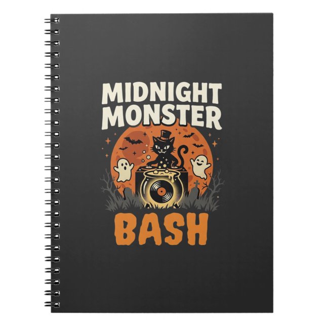 Halloween Mitternacht Monster Bash Notizblock (Vorderseite)