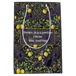 Halloween-Mittlere-Geschenktasche Gothic Lemon Mittlere Geschenktüte