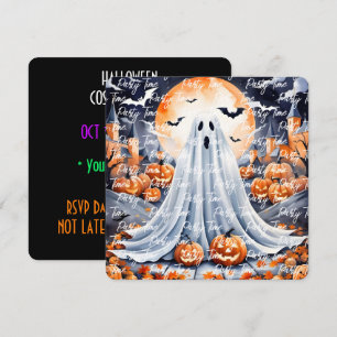 Halloween Modern Pumpkin Autumn Collection Einladung