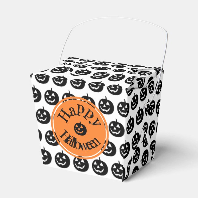Halloween Modern Pumpkin Design Geschenkschachtel (Vorderseite)