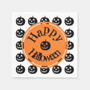 Halloween Modern Pumpkin Serviette