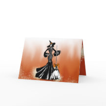 halloween modische Illustration vor Flammen