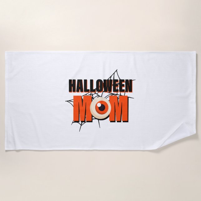 Halloween Mom Strandtuch (Vorderseite)