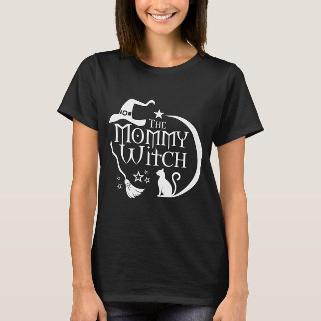 Halloween Mommy Hexe T-Shirt (Vorderseite)