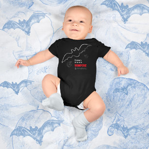 Halloween Mommy's Little Milk Spooky Vampire Bat Baby Strampler