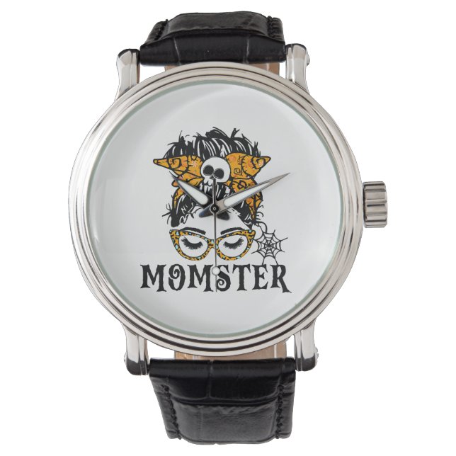 Halloween Momster Armbanduhr (Vorderseite)