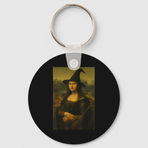 Halloween Mona Lisa Hexe Schlüsselanhänger