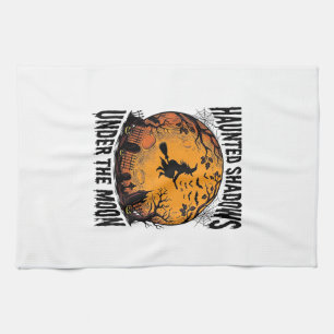 Halloween-Mond-Hexe-Vintage-Gruselige-Nacht-Shirt_ Geschirrtuch