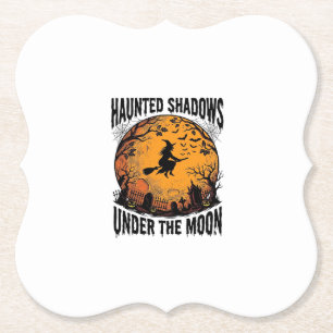 Halloween-Mond-Hexe-Vintage-Gruselige-Nacht-Shirt_ Untersetzer