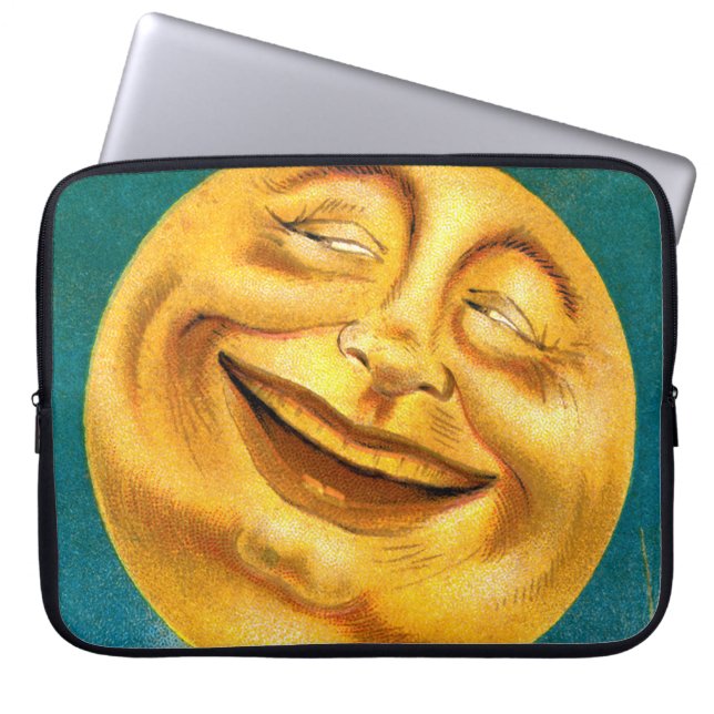 Halloween-Mond Laptopschutzhülle (Vorderseite)