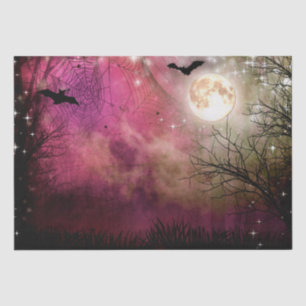 Halloween-Mond-Spuk Waldseidenpapier Seidenpapier