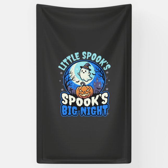 Halloween Mondlicht Baby Geist Banner (Vertikal)