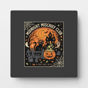 Halloween Mondlicht Katzen Gespenst_2 Fotoplatte