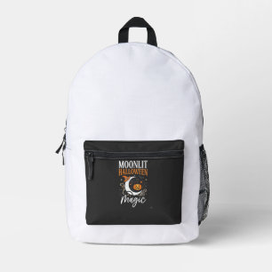 Halloween Mondlicht Oktober Magie Bedruckter Rucksack