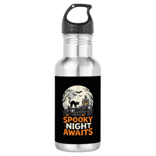 Halloween Mondscheingeister Nacht Edelstahlflasche