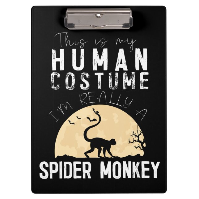 Halloween-Monkey-Creepy-Horror Klemmbrett (Vorderseite)