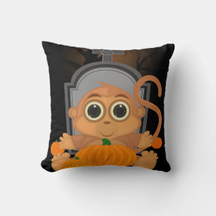 Halloween Monkey Kissen