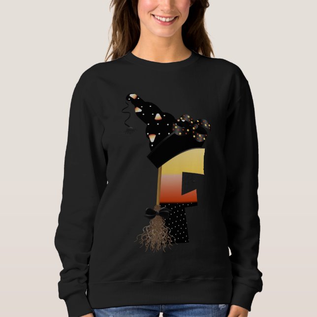 Halloween Monogram Letter F Sweatshirt (Vorderseite)