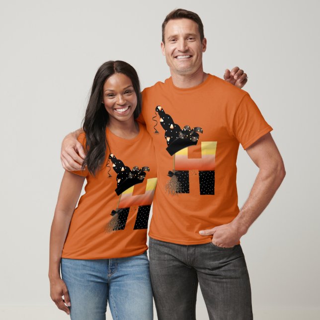 Halloween Monogram Letter H T-Shirt (Unisex)