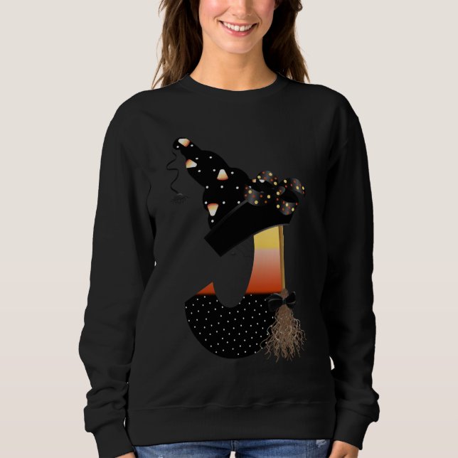 Halloween Monogram Letter J Sweatshirt (Vorderseite)