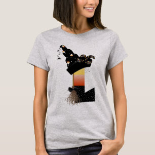 Halloween Monogram Letter L T-Shirt