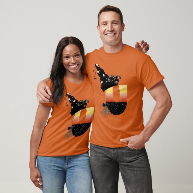 Halloween Monogram Letter U T-Shirt (Unisex)