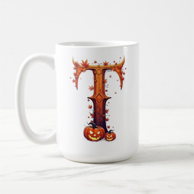 Halloween MonogramT Kaffeetasse (Links)