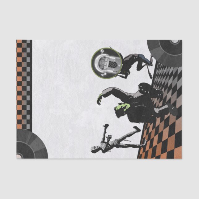 Halloween Monster Bash Party Seidenpapier (Vorderseite)