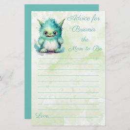 Halloween Monster Boy Baby Shower Advisor für Mama